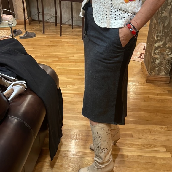 Roberta Scarpa wool tuxedo skirt 12 - Picture 4 of 15